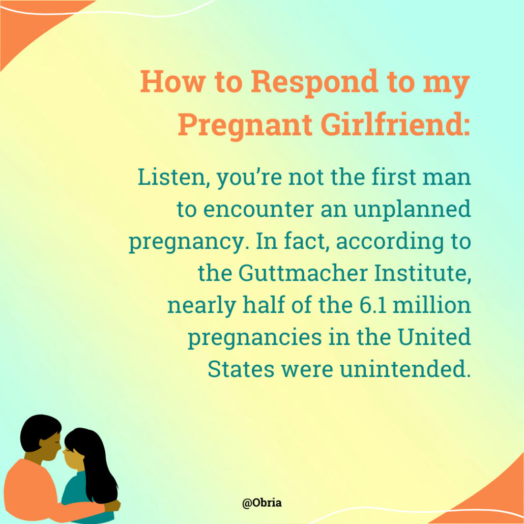 how to respond to my pregnant girlfriend
