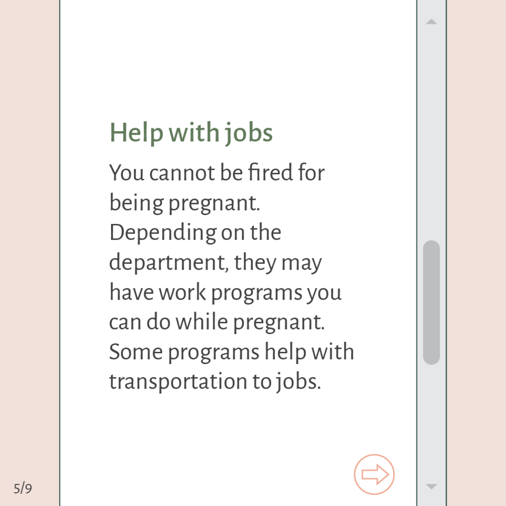 Help with Jobs for Pregnancy
