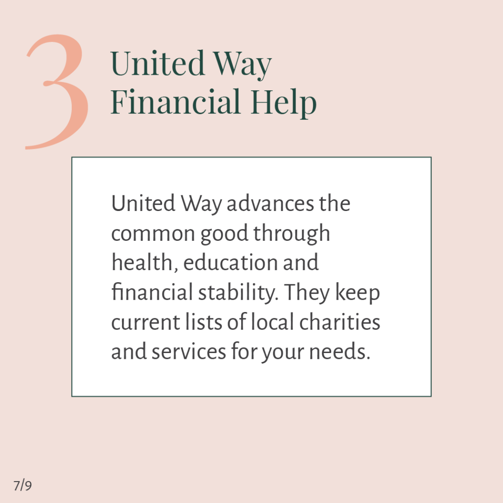 United Way Financial Help